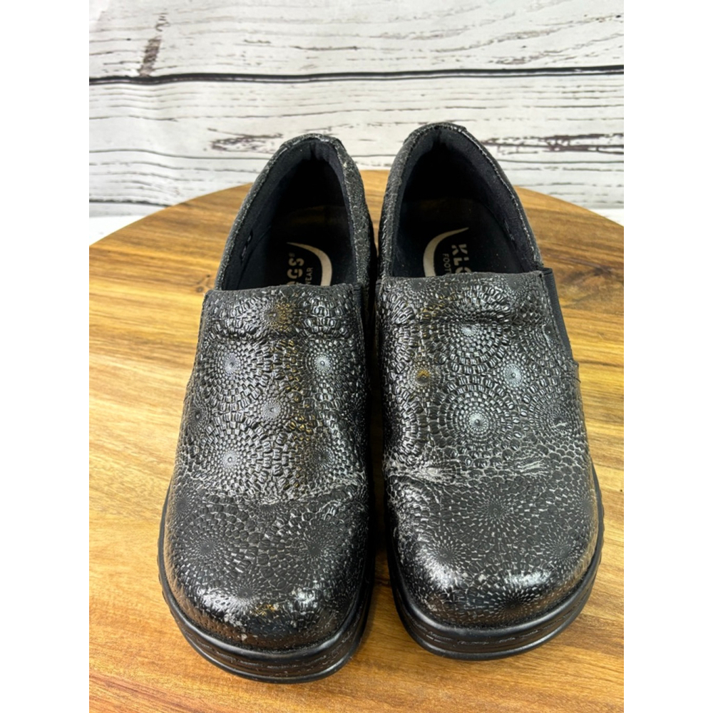 Women's Klogs Black Silver Naples Mules & Clogs Size 7